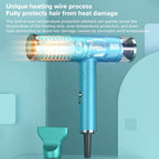 Foldable Hair Dryer Blower Electric Negative Ion Blower Mini Folding Lightweight Hair Blower Quiet Quick Dryer Home Travel